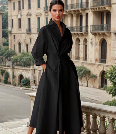 Natasha | Elegante abito midi a maniche
