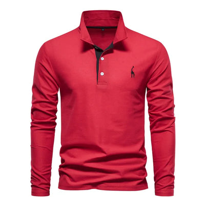 Variant image for Frank | Polo Uomo Manica Lunga - 100% Cotone, Casual-21