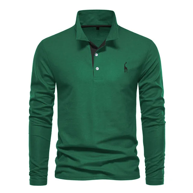 Variant image for Frank | Polo Uomo Manica Lunga - 100% Cotone, Casual-36