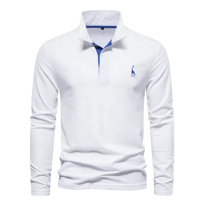 Variant image for Frank | Polo Uomo Manica Lunga - 100% Cotone, Casual-11