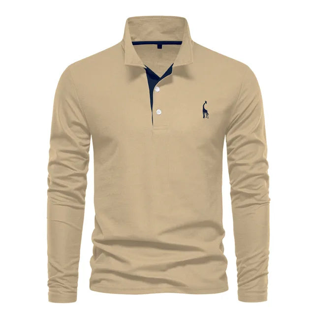 Variant image for Frank | Polo Uomo Manica Lunga - 100% Cotone, Casual-31