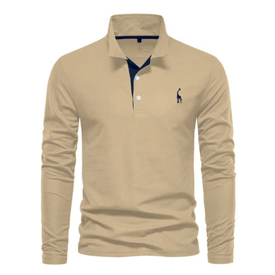 Variant image for Frank | Polo Uomo Manica Lunga - 100% Cotone, Casual-31