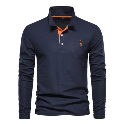 Variant image for Frank | Polo Uomo Manica Lunga - 100% Cotone, Casual-1