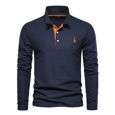 Frank | Polo Uomo Manica Lunga - 100% Cotone, Casual-2