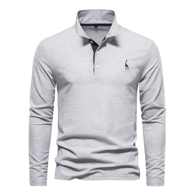 Frank | Polo Uomo Manica Lunga - 100% Cotone, Casual-5