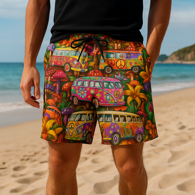 Ninos | Pantaloncini da nuoto con stampa graffiti leggeri