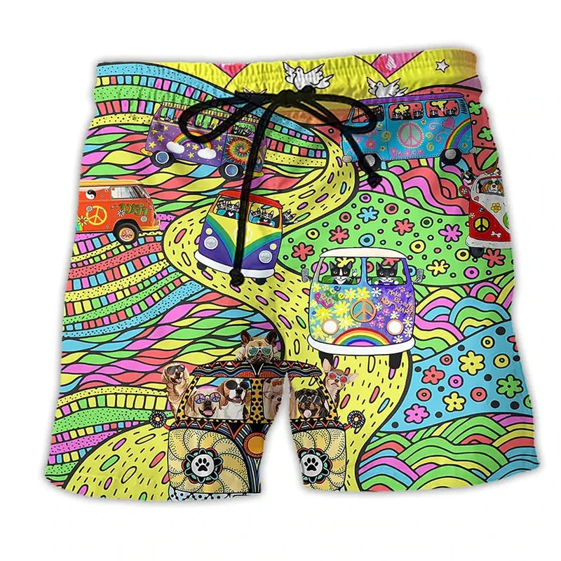 Ninos | Pantaloncini da nuoto con stampa graffiti leggeri
