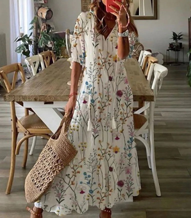 Abigail | Elegante abito maxi