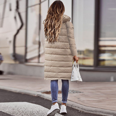 Semira | Elegante cappotto in cotone di media lunghezza