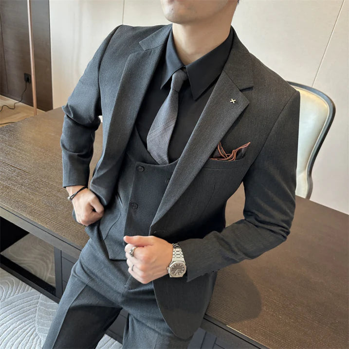 Elegante Set di Abiti da Matrimonio in 3 Parti | Abiti da Cerimonia Uomo 6