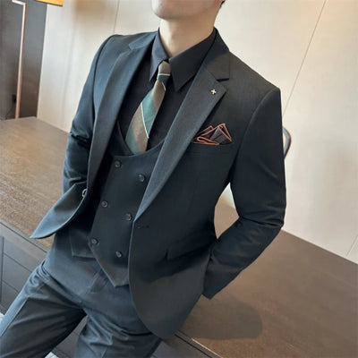 Elegante Set di Abiti da Matrimonio in 3 Parti | Abiti da Cerimonia Uomo 5