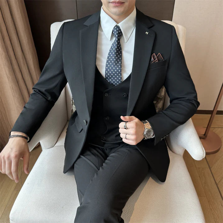 Variant image for Elegante Set di Abiti da Matrimonio in 3 Parti | Abiti da Cerimonia Uomo-11