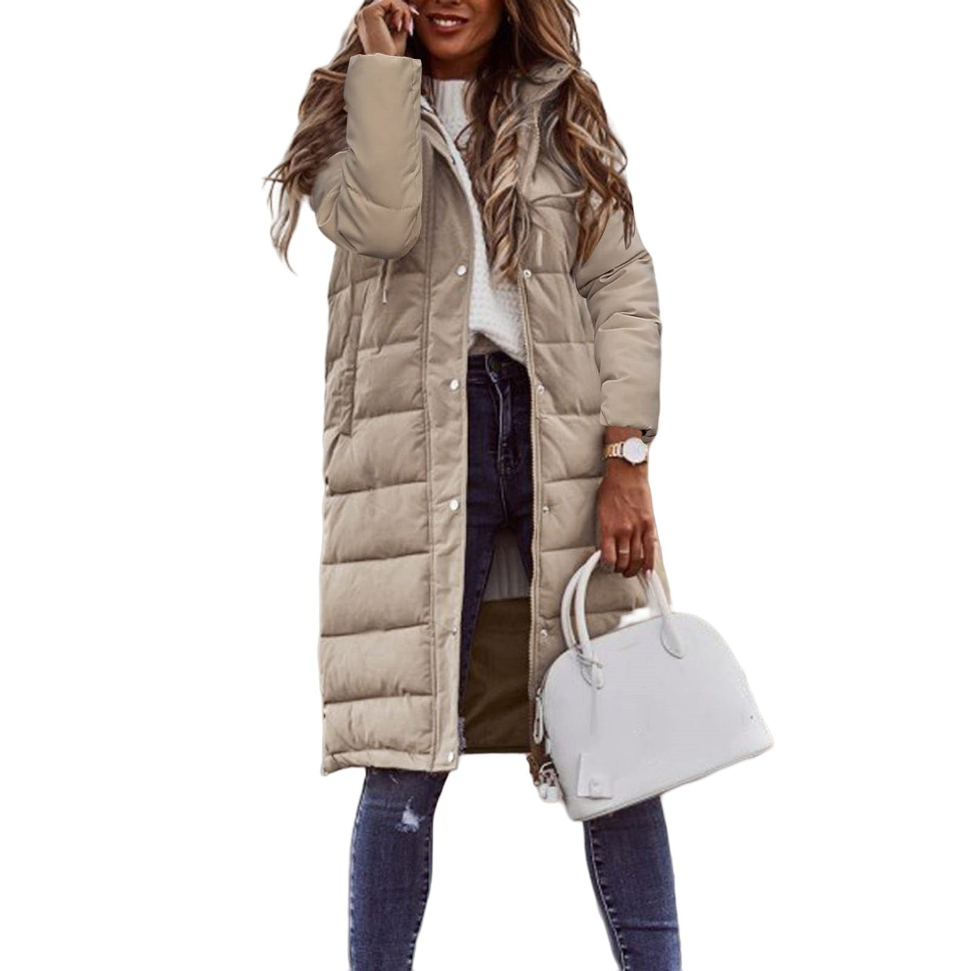 Semira | Elegante cappotto in cotone di media lunghezza