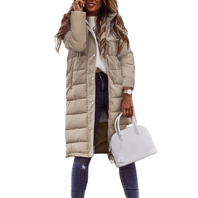 Semira | Elegante cappotto in cotone di media lunghezza
