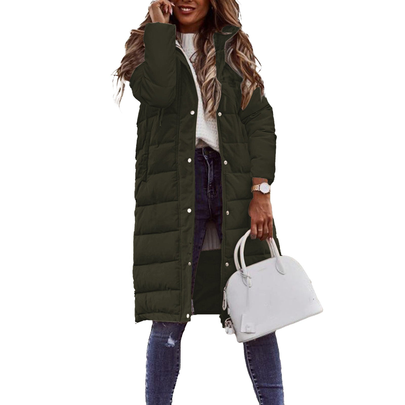 Semira | Elegante cappotto in cotone di media lunghezza
