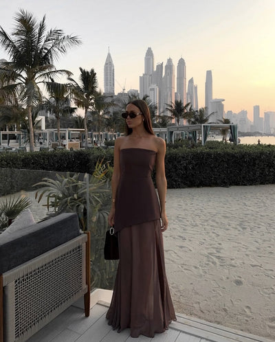 Danica | Abito Da Cerimonia Asimmetrico Elegante Donna 5