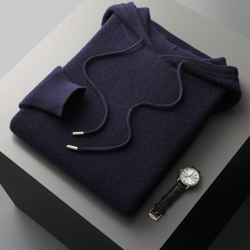 Variant image for Moe | Felpa Nera Con Cappuccio Uomo Casual-16
