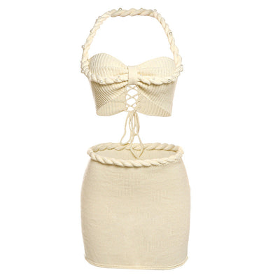 Alice | Bikini Set Sexy Mini Gonna con Top Cropped