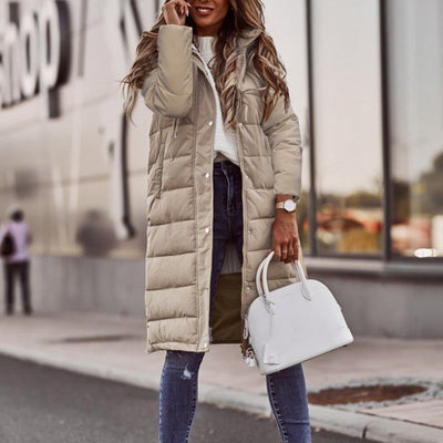 Semira | Elegante cappotto in cotone di media lunghezza