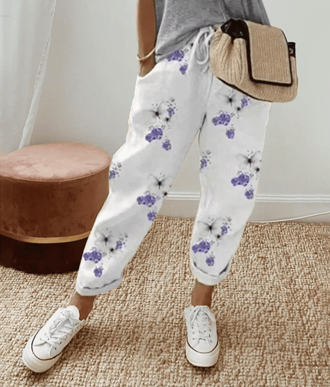 Noora | Pantaloni eleganti in misto cotone e lino