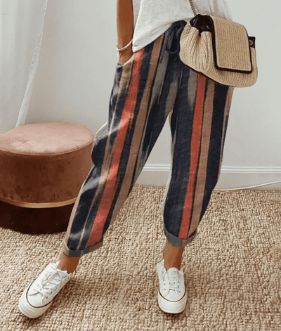 Noora | Pantaloni eleganti in misto cotone e lino
