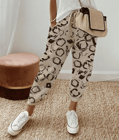 Noora | Pantaloni eleganti in misto cotone e lino