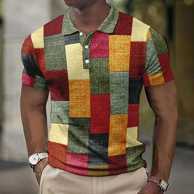Variant image for Henry | Polo Uomo Manica Corta Multicolore – 100% Cotone, Casual-9