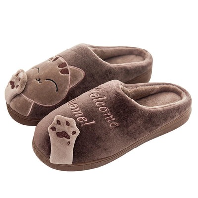 Giada | Pantofole Donna Invernali Morbide con Design di Gatto Antiscivolo