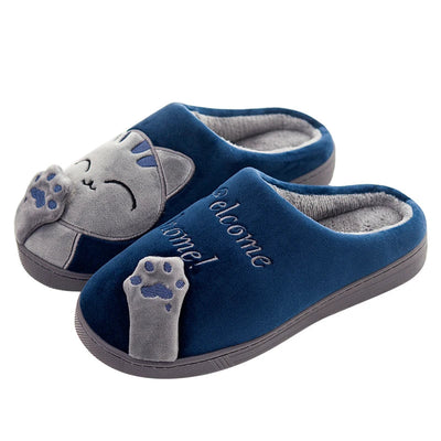 Giada | Pantofole Donna Invernali Morbide con Design di Gatto Antiscivolo