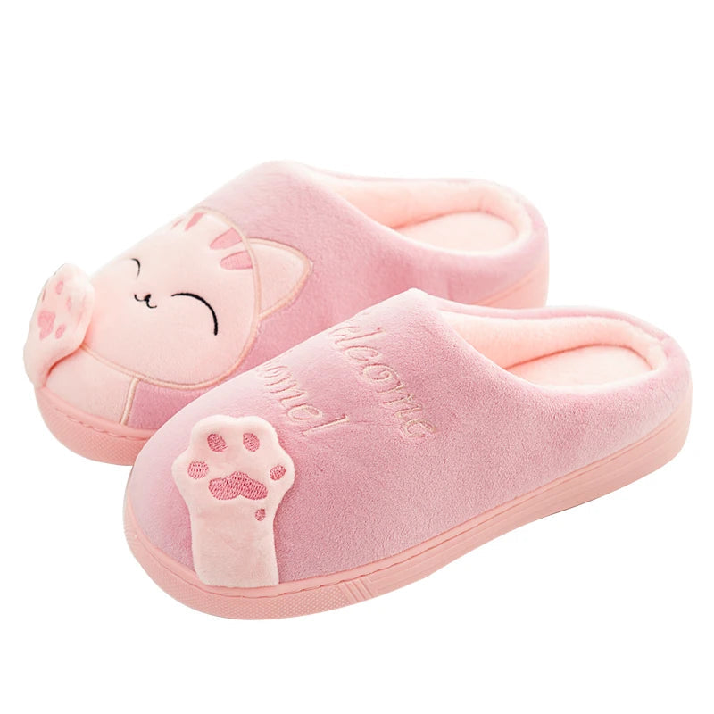 Giada | Pantofole Donna Invernali Morbide con Design di Gatto Antiscivolo