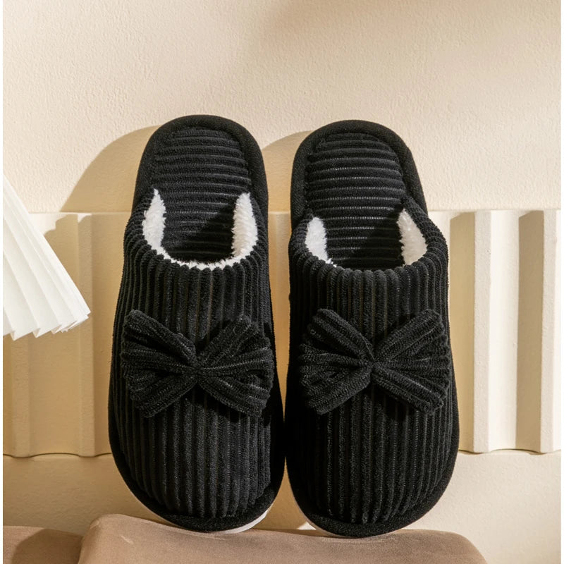 Susanna | Pantofole con elegante fiocco e suola antiscivolo