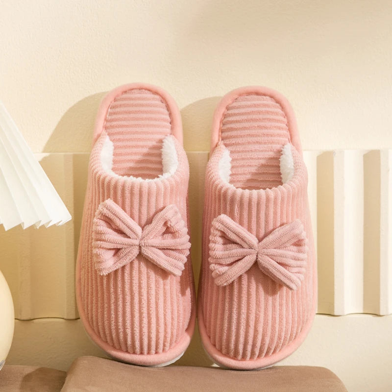 Susanna | Pantofole con elegante fiocco e suola antiscivolo