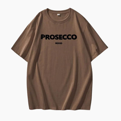 Papavero | Fashionable oversized T-shirt with Prosecco print