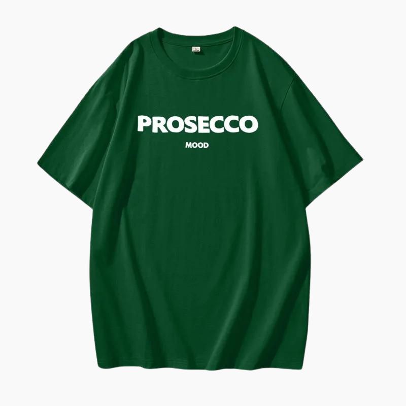 Papavero | Fashionable oversized T-shirt with Prosecco print