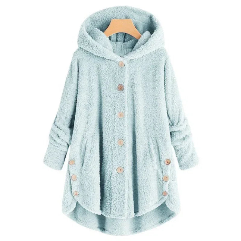 Petra | Giacca in pile alla moda con cappuccio