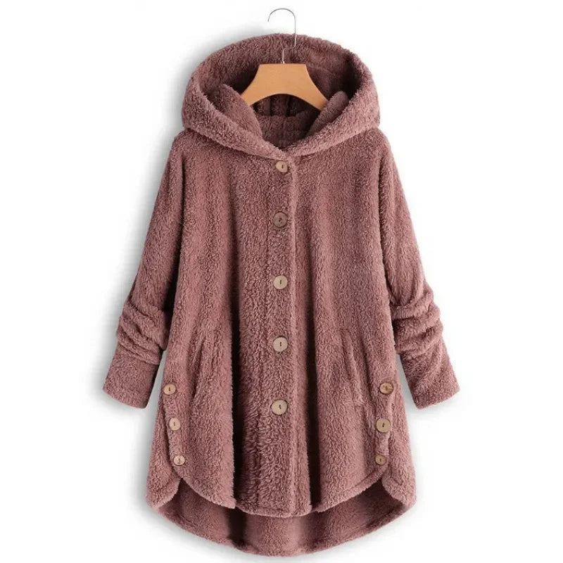 Petra | Giacca in pile alla moda con cappuccio
