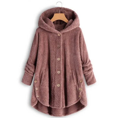 Petra | Giacca in pile alla moda con cappuccio