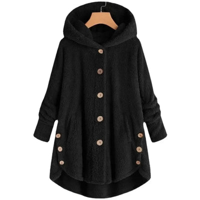 Petra | Giacca in pile alla moda con cappuccio
