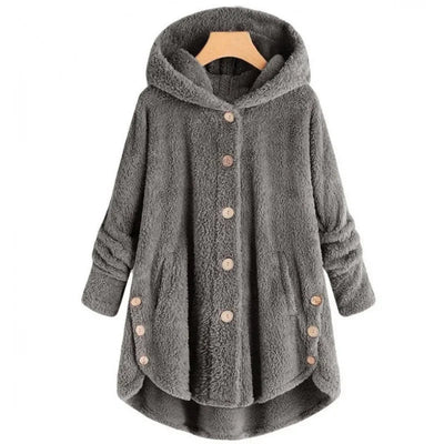 Petra | Giacca in pile alla moda con cappuccio