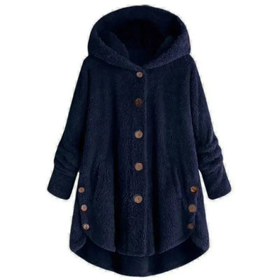 Petra | Giacca in pile alla moda con cappuccio