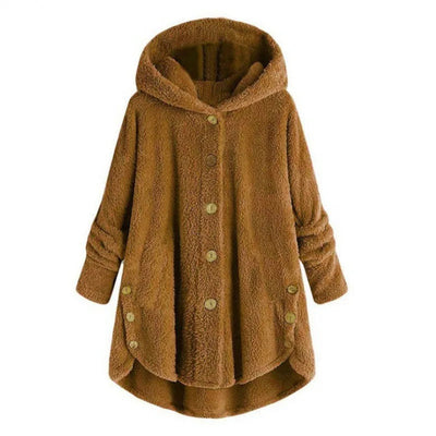 Petra | Giacca in pile alla moda con cappuccio