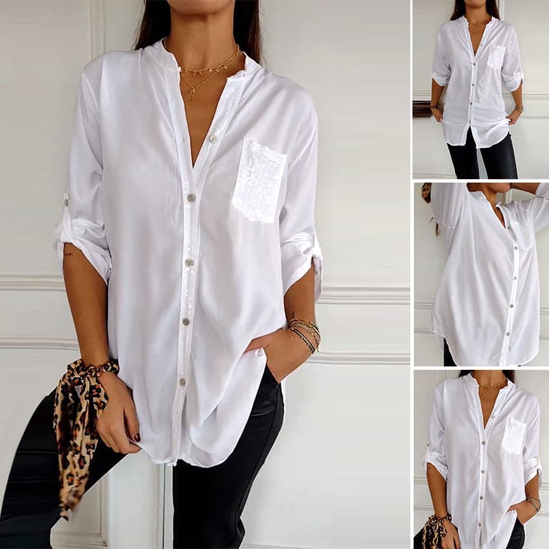 Leonora | Top casual con patchwork