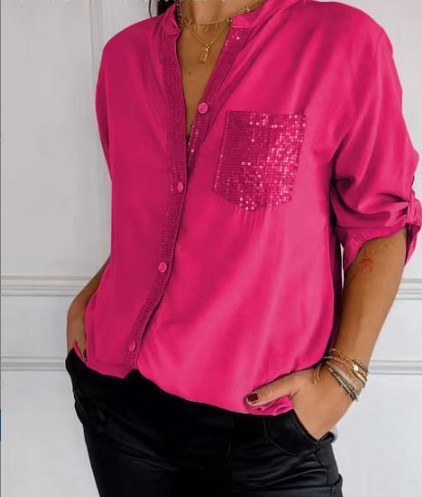 Leonora | Top casual con patchwork