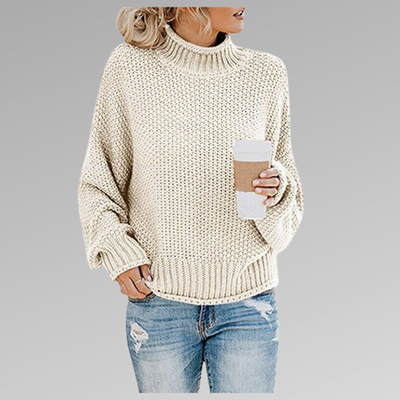 Delfina | Maglione a collo alto lavorato a maglia