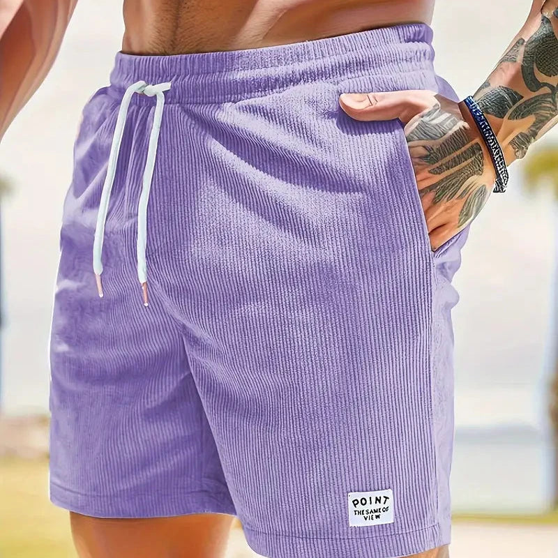 Marcello | Pantaloncini da Uomo in Tessuto di Corda Casual e Leggeri