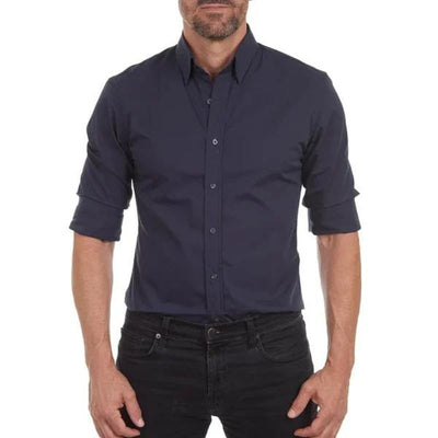 Reuben | Slimt fit, camicia casual senza rughe e intelligente 1