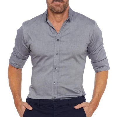 Reuben | Slimt fit, camicia casual senza rughe e intelligente 3