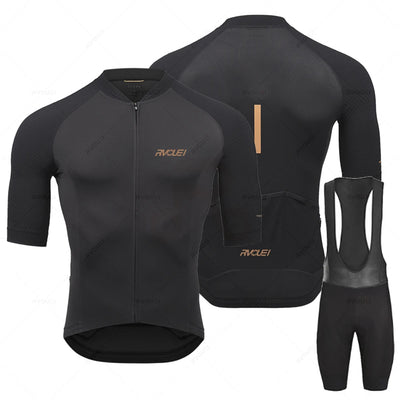 Rvouei | Set di maglia ciclistica a manica lunga
