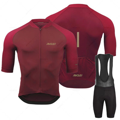Rvouei | Set di maglia ciclistica a manica lunga