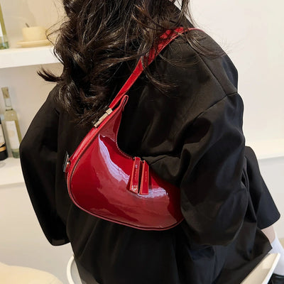 Mezzaluna Elegante | Borsa Tracolla Donna Vintage Spaziosa 3
